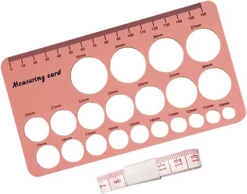 Reusable Silicone Nipple Calipers for Breast Pumps Flange Sizing Includes Double Scale Rulers and Soft Tape Double Side Nipple Measurement Rulers in Kuwait