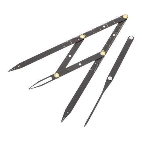 PartyKindom Stainless Steel Eyebrow Ruler Three-point Positioning Tool for Precise Eyebrow Measurement and Design Lightweight and Easy to Carry in Kuwait