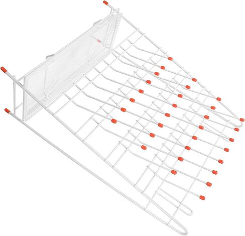 Laboratory Beaker Drying Rack 32-peg Wire Draining Holder for Lab Glassware and Test Tubes, Plastic-Coated Drip Rack Suitable for Scientific Bottle and Tube Drying in Kuwait