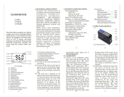 مقياس اللمعان الرقمي GM-268 بلاط رخامي طلاء زيتي حبر سطح معدني 20°60°85° دقة عالية 0.1GU~200GU اختبار لقياس اللمعان in Kuwait