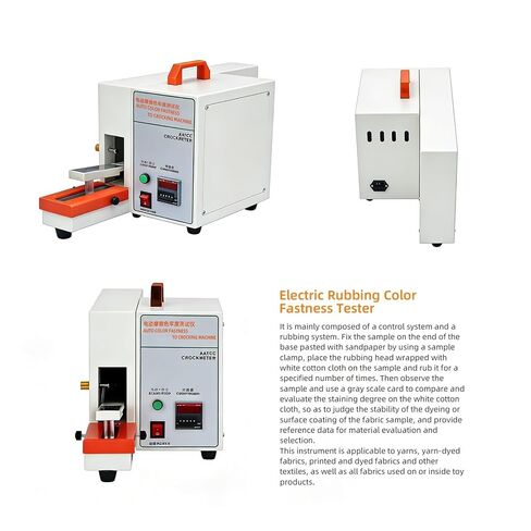 Electric Automatic Friction Color Fastness Tester Textile Leather Lab Quality Control for Gloss Measuring in Kuwait