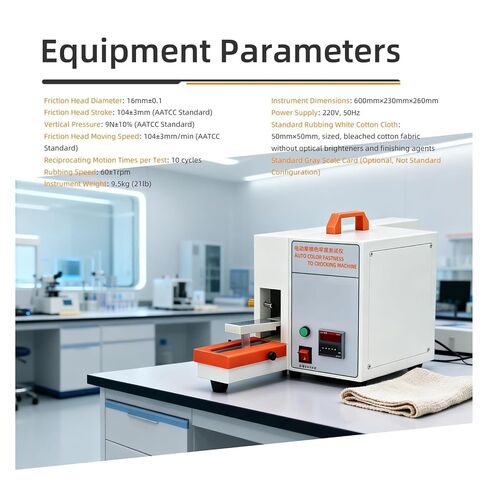 Electric Automatic Friction Color Fastness Tester Textile Leather Lab Quality Control for Gloss Measuring in Kuwait