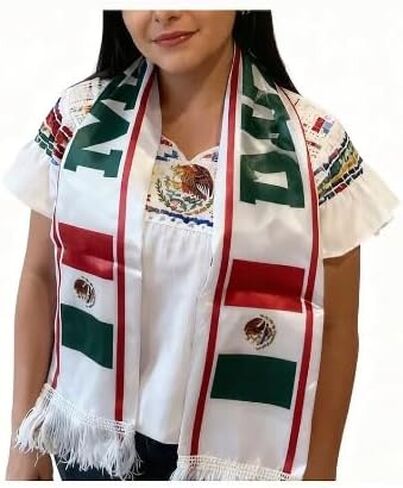 2026 World Cup Soccer Football National Flag Fan Scarf Satin Fringed in Kuwait
