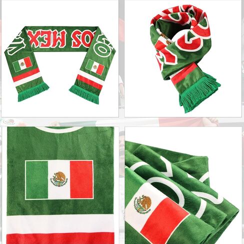 2026 World Cup Soccer Scarf Double Sided Flag Print, World Cup Football Fan Scarf Match Cheering Memorabilia Gift in Kuwait