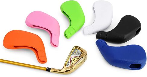 PGM Golf Club Covers, 10pcs Protective Washable Golf Iron Head Covers Set with Number Opening, Easy On and Off, Fits Right Handed Brands in Kuwait