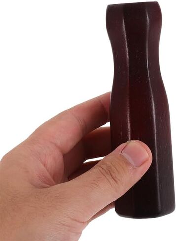 GALPADA 2Pcs Wooden Foosball Table Handles Octagonal Replacement Parts for Indoor Soccer Machine Rods Non-Slip Grip Wine Red in Saudi Arabia