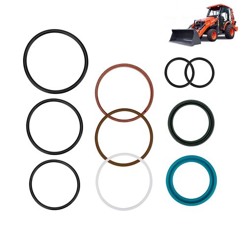 7J268-64400 طقم ذراع الرافعة والدلو المتوافق مع اللودر الأمامي Kubota L39، L4330DT، L4630DT، L5030GST، LA853، TL1000، طقم إعادة بناء أسطوانة ذراع الرافعة والدلو OEM # 7J26864400 in Kuwait