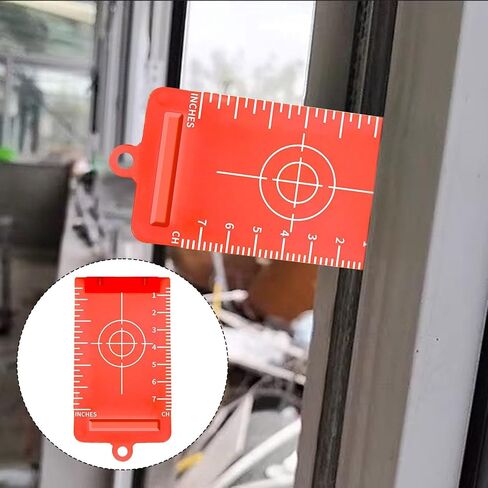 لوحة بطاقة الهدف، قياس احترافي ثابت ومحمول للاستخدام، ملحق تسوية انعكاس ممتاز قابل لإعادة الاستخدام، مصنوع من مادة البولي بروبيلين، مناسب لـ، أحمر in Kuwait