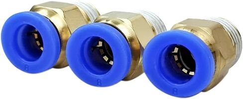 BSPT PC8-02 تركيب هوائي 8 مللي متر أنبوب 1/4 "ذكر أنبوب ملولب الحلمة النحاس موصل 10 قطعة in Kuwait