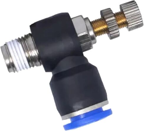 SL تركيبات تعمل بالهواء المضغوط 1/8 ''1/4" 3/8" اسطوانة خنق سرعة تحكم موصل الخرطوم منظم 6 قطعة (6 قطعة SL10-03) in Kuwait