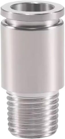 POC4/6/8/10-01-02 304 Stainless Steel Pneumatic Connector External Thread Straight Trachea 1Pcs(POC12-03) in Kuwait
