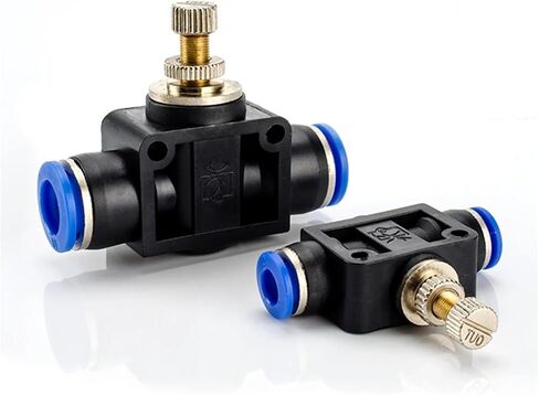 SA Pneumatic Quick Connector Throttle Valve Speed Regulation Pipe Hose Water Donnector 4mm 6mm 8mm 10mm 12mm 1Pcs(SA-10) in Kuwait