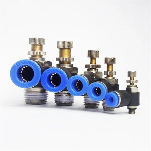 SL تركيبات تعمل بالهواء المضغوط 1/8 ''1/4'' 3/8'' اسطوانة خنق سرعة تحكم موصل الخرطوم منظم 6 قطعة (SL8-04) in Kuwait