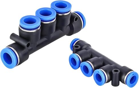 PK/PKG Pneumatic Quick Connector Plastic 5-Way Variable Diameter Water Insert Hose Soft PU Pipe 4 6 8 10 12mm 1Pcs(PKG12-10) in Kuwait