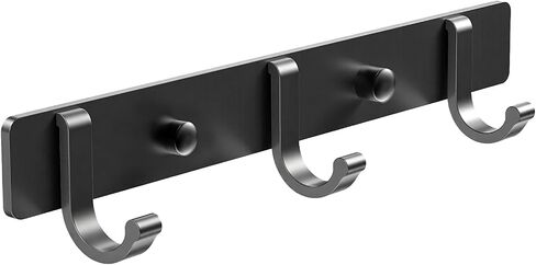 Coat Rack Wall Mount, Heavy Duty Wall Hooks for Hanging Coats, Hats | Wall Mounted Coat Hanger for Entryway, Bathroom, Mudroom, Bedroom in Saudi Arabia