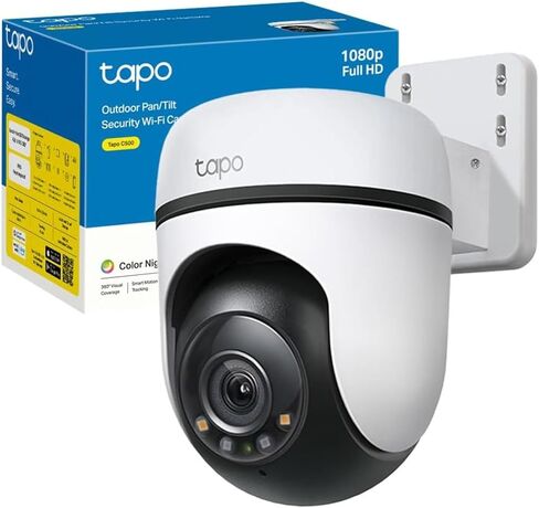 Tapo Outdoor Security Camera Wireless, 1080P, Up to 180-Day Battery, Free Person Detection, Custom Zones, Color Night Vision, SD/Could Storage, Wrks w/Alexa/Google, Ideal for Homeowners(C401) Black in Saudi Arabia