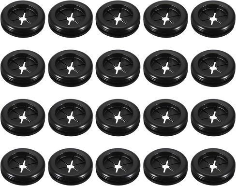 PATIKIL 20Pcs Rubber Plug Hole Grommet Kit, 1.0" Firewall Closed Hole Plug Fire Grommet for Wire Electrical Appliance Plumbing Wiring Automotive Home Improvement, Black in Kuwait
