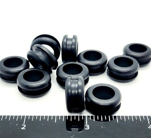 1/2" Panel Hole Rubber Grommets for Cable and Wiring 3/8" ID Center Hole for 1/8" Thick Wall Material Electrical Bushing (Pack Size: 12) in Kuwait