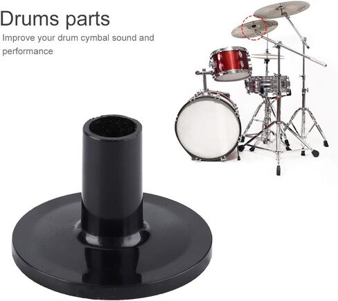 Long Flanged Cymbal Sleeve, 8 PCS Black Plastic Flanged Cymbal Sleeves Drum Set Parts Accessory Musical Instruments Accessory for Cymbal Replacement Accessories Set in Kuwait