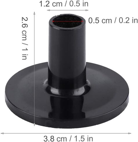 Long Flanged Cymbal Sleeve, 8 PCS Black Plastic Flanged Cymbal Sleeves Drum Set Parts Accessory Musical Instruments Accessory for Cymbal Replacement Accessories Set in Kuwait