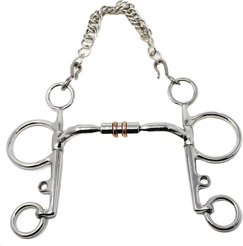 Horse Pelham Comfort Snaffle Bit w/Copper Rollers 35623 in Kuwait
