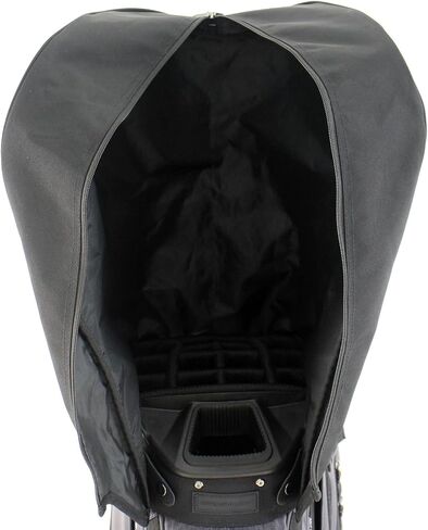 Golf Cart Bag Hood Cover, Heavy Duty Waterproof Nylon, Dustproof Rain Protection, 6 Adjustable Snap Buttons, for 14-Way Divider Cart Bags in Kuwait