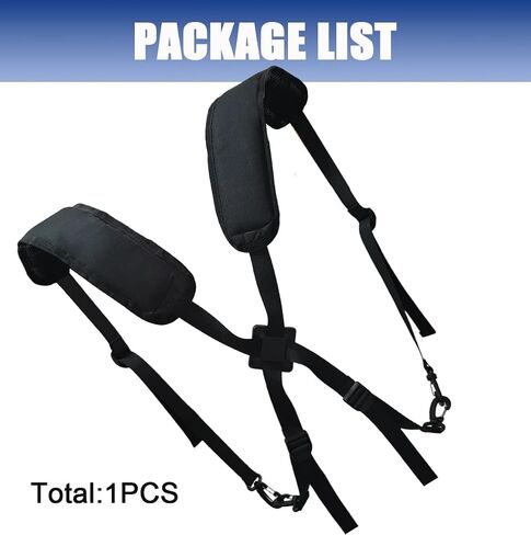Golf Bag Cross Straps Replacement with 4 Clips, Universal Golf Bag Double Shoulder Strap Replacement,Heavy-Duty 4-Clip,Adjustable Padded Straps for Most Golf Bags in Kuwait