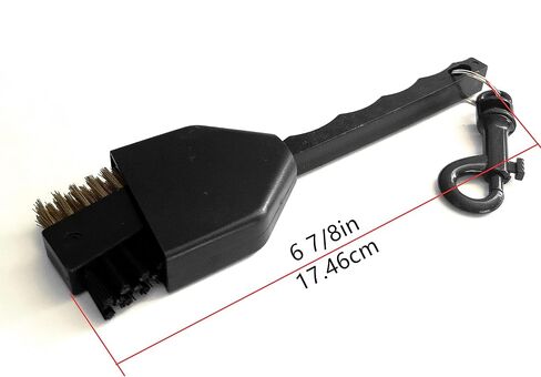 A99 Golf Dual-Sided Club Brush & Groove Cleaner with Cover | Retractable cover protects hands. Features secure clip for golf bag and dual bristles for cleaning irons and woods. in Kuwait