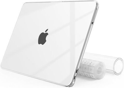 حافظة AKIT لجهاز MacBook Neo 13 بوصة 2026 موديل A3404، غطاء صلب كريستالي واقٍ مضاد للخدش متوافق مع جهاز MacBook Neo الجديد 13 بوصة + 2 غطاء لوحة مفاتيح + واقي شاشة، شفاف in Kuwait