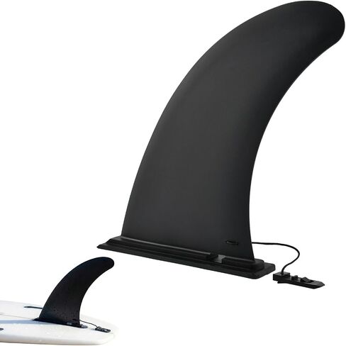 9 Inch Paddle Board Fin Replacement Universal – Nylon Fiberglass Reinforced, No-Tool Installation, Single Center Fin for Most Inflatable SUPs, Surfboard, Stand-up Paddleboard, Longboard in Kuwait
