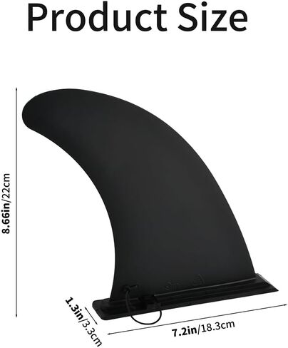 9 Inch Paddle Board Fin Replacement Universal – Nylon Fiberglass Reinforced, No-Tool Installation, Single Center Fin for Most Inflatable SUPs, Surfboard, Stand-up Paddleboard, Longboard in Kuwait