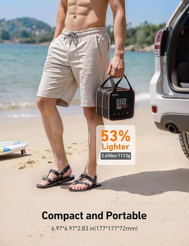 AstroAI P2 Paddle Board Pump 20PSI 12V DC Car Connector Portable,SUP Pump for Paddleboard, Air Pump with Auto-Off, Deflation Function for Paddle Board, Kayaks and Boats (Black) in Kuwait