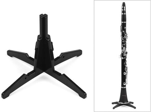 حامل Drfeify Clarinet، حامل بلاستيكي قابل للفصل مع وسادات إسفنجية ناعمة لتخزين البوق أو العرض، تصميم 4 أرجل ثابت وخفيف الوزن وقابل للحمل in Kuwait