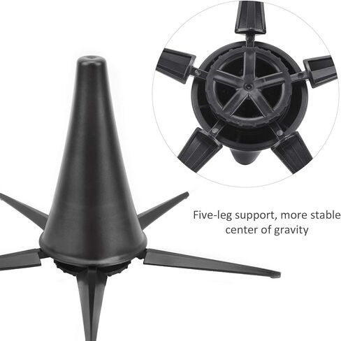 Foldable Clarinet Stand, Portable Wireless Clarinet Holder with 5 - Leg Base, Detachable Tripod Floor Bracket for Wind Instruments, Compact ABS Plastic and Zinc Alloy Design for Ho in Kuwait