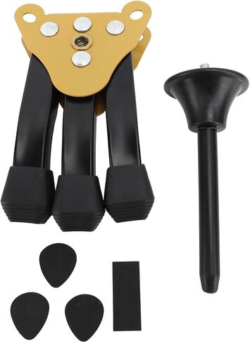 Flute Clarinet Stand, Portable Anti Slip Foldable Oboe Holder Stand for Soprano Saxophone and Wind Instruments with Sponge Protection, Tripod Design for Musicians On the in Kuwait