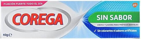 Corega Denture Fixing Cream, Strong Fixing, Unflavored, Zinc Free, 40g in Saudi Arabia