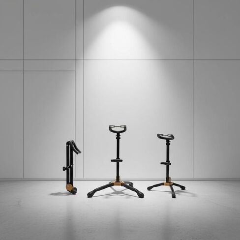 Qianly Alto Tenor Sax Stand تجميع بسيط حامل الساكسفون القابل للطي ملحق الآلة الموسيقية لأداء المسرح in Kuwait