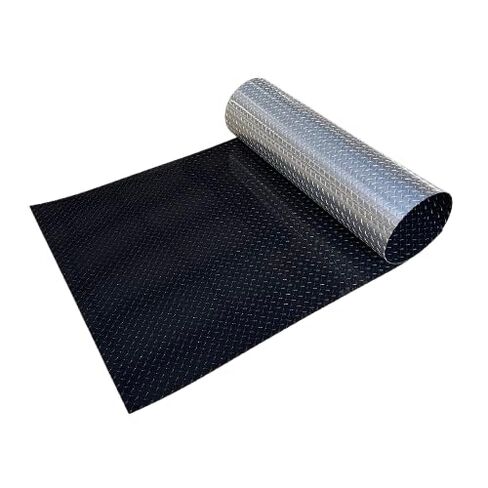 Aluminum Diamond Plate Sheet, 48" x 120" x .025" Thick, Gloss Black, 4 ft x 10 ft, Rockguard, Trailer, Garage, RV in Kuwait