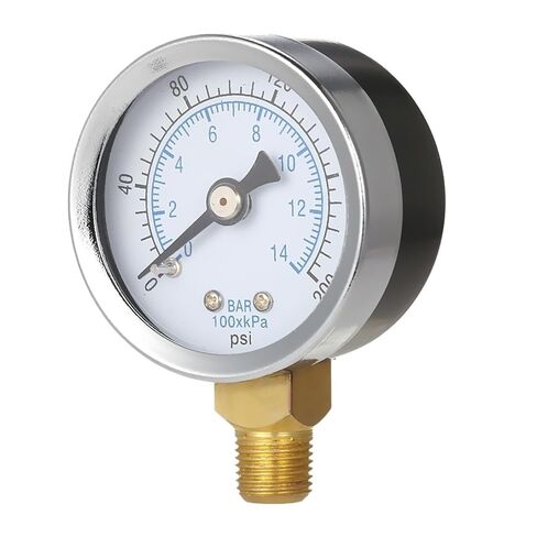 1/8 بوصة NPT ضغط الهواء 1/8 "NPT 0 PSI مقياس الضغط 0-14 بار مع 1.5" in Kuwait
