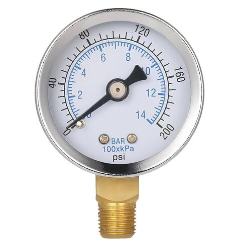 1/8 بوصة NPT ضغط الهواء 1/8 "NPT 0 PSI مقياس الضغط 0-14 بار مع 1.5" in Kuwait