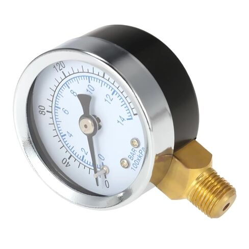 1/8 بوصة NPT ضغط الهواء 1/8 "NPT 0 PSI مقياس الضغط 0-14 بار مع 1.5" in Kuwait