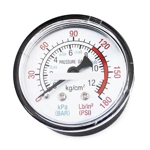 1pc Y5GD Oil Pressure Gauge for w/Dual Scale Horizontal/Vertical Air Compressor Gauge Iron/Plastic for Case Air Compressor Gauge in Kuwait