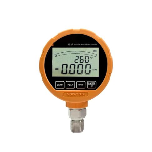 1pc ME461P Digital Hydraulic Pressure Gauge Accuracy 0.5% FS Diaphragm 316L LCD Stainless Steel Gas Liquid Fuel Manometer(NPT 1-8,0-6MPa) in Kuwait