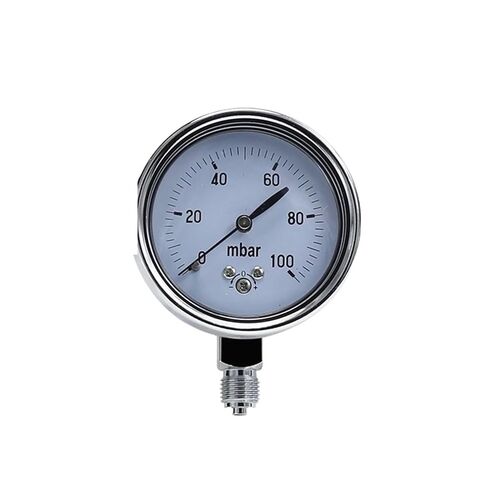 1pcs mbar Gauge 60mbar 100mbar 200mbar 400mbar 600mbar Gas Pressure Gauge mbar Pressure Meter(0-50mbar) in Kuwait