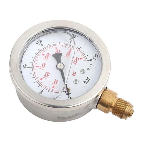 Hydraulic Gauge Hydraulic Pressure Gauge Manometer 0-250Bar 0-3750PSI G1/4 63mm Hydraulic Water Pressure Gauge Meter in Kuwait