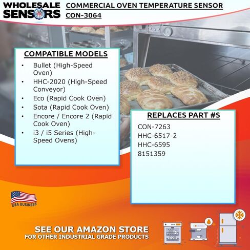 Replacement TurboChef CON-3064 RTD Sensor/Probe Kit with Wago Connector, 12 Month Warranty & US Based Support in Kuwait