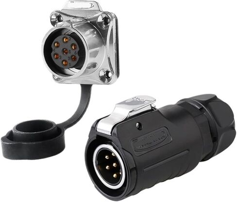 Industrial Aviation Plug 7-pin LP20 with Fence Equipment Male and Female Connector(Male Plug) in Kuwait