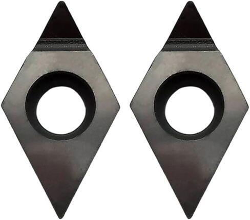 DCGT11T304 PCD إدراج 2 قطعة لأدوات القطع باستخدام الحاسب الآلي مع معامل احتكاك منخفض ومقاومة تآكل عالية مناسبة للألمنيوم والنحاس in Kuwait