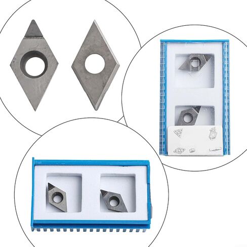 DCGT11T304 PCD إدراج 2 قطعة لأدوات القطع باستخدام الحاسب الآلي مع معامل احتكاك منخفض ومقاومة تآكل عالية مناسبة للألمنيوم والنحاس in Kuwait