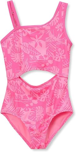 Lands' End Girls Chlorine Resistant Asymmetrical One Piece Swimsuit in Saudi Arabia